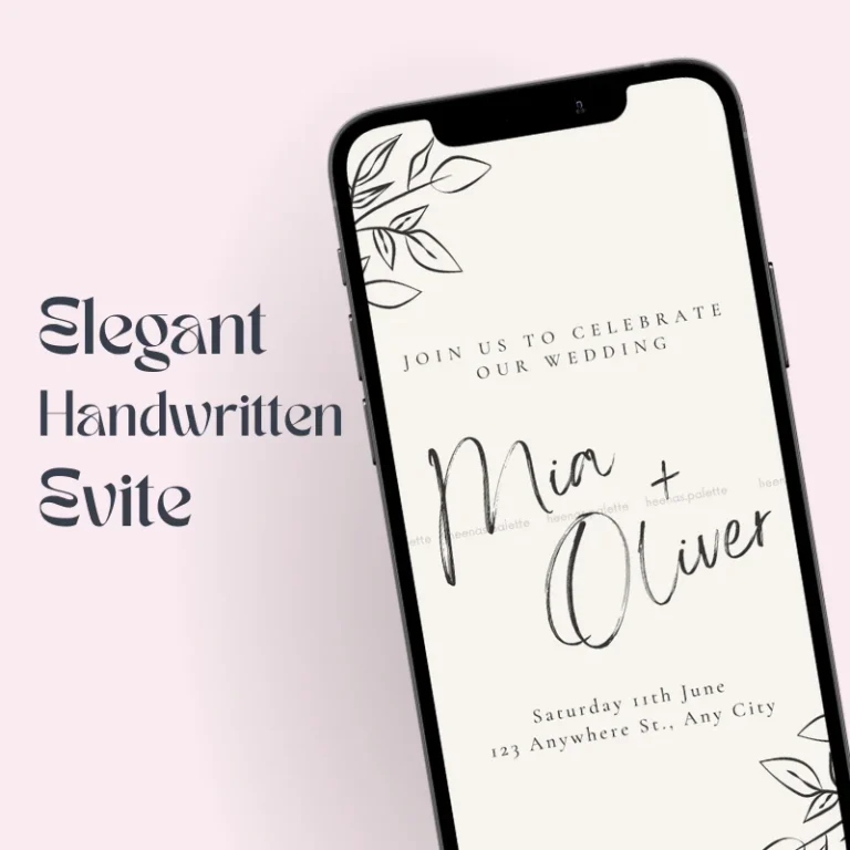 Handwritten Wedding Invitations