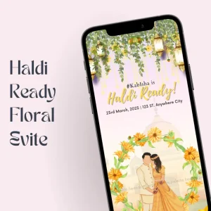 Haldi Ceremony Invitation Card Online