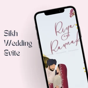 Sikh Wedding Invitation Card