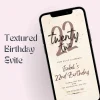 Textured Birthday Invitation Card