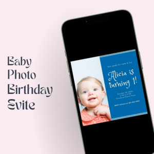 Baby Birthday Invitation Card