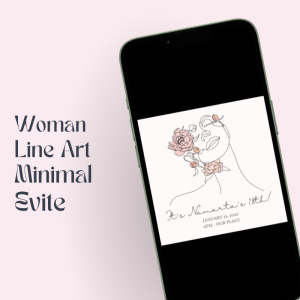 Women 18th Birthday Invitation Card