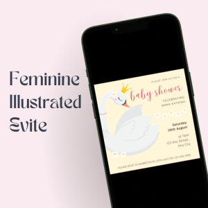 Floral Baby Shower Invitation Card