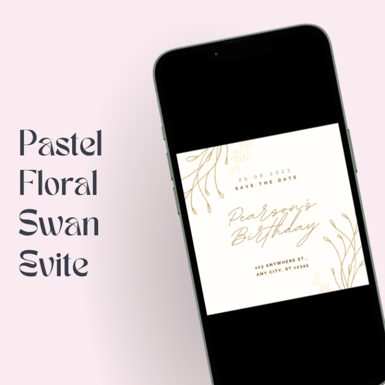 Hand Written Birthday Invitation Card