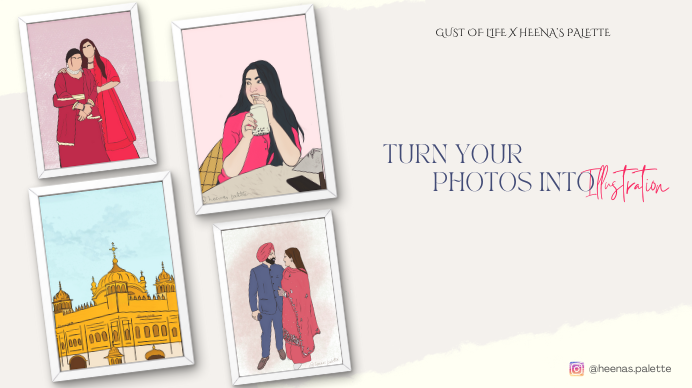 Photo to illustration blog